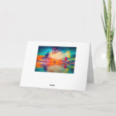 Hot-luchtballon Feestdagen Kaart (Achterkant)