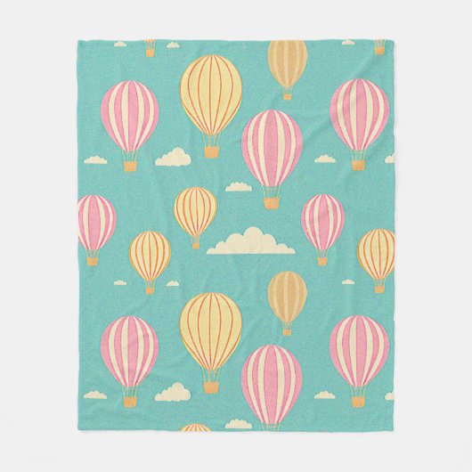 Hot-luchtballon Fleece Deken (Voorkant)