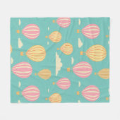 Hot-luchtballon Fleece Deken (Voorkant (Horizontaal))