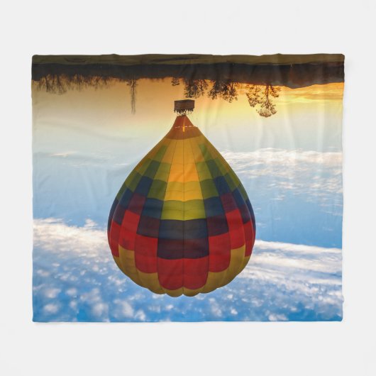 Hot-luchtballon Fleece Deken (Voorkant (Horizontaal))