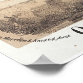 hot-luchtballon, Frans reizen Poster (Hoek)