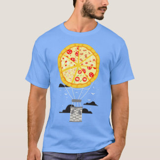 Hot-luchtballon gemaakt uit de afbeelding van Pizz T-shirt
