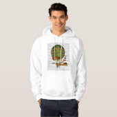 Hot-luchtballon, groen hoodie (Voorkant volledig)