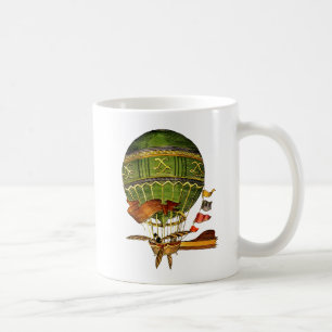 Hot-luchtballon, groen koffiemok