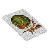 Hot-luchtballon, groen magneet (Rechterzijde)