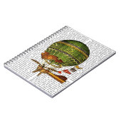 Hot-luchtballon, groen notitieboek (Linkerzijde)