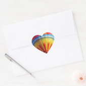 Hot-luchtballon Hart Sticker (Envelop)