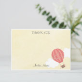 Hot-luchtballon Hartelijk dank Bedankkaart (Staand voorkant)