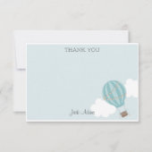 Hot-luchtballon Hartelijk dank Notitiekaartje (Voorkant)