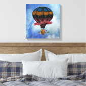 Hot-luchtballon | Herfst in de lucht Canvas Afdruk (Insitu (Slaapkamer))