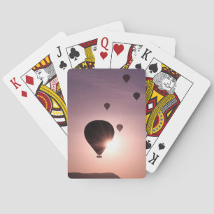 Hot-luchtballon in Goreme Pokerkaarten