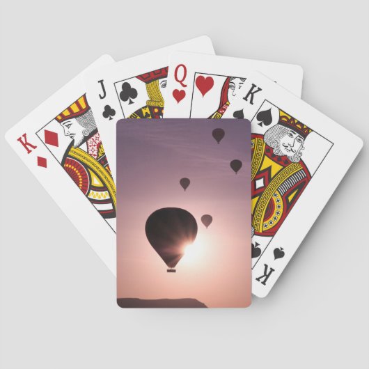 Hot-luchtballon in Goreme Pokerkaarten (Achterkant)