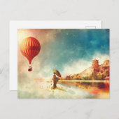 Hot-luchtballon in Japan Briefkaart (Voorkant / Achterkant)