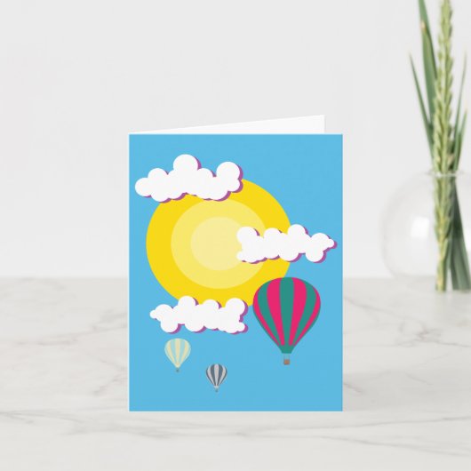 Hot-luchtballon Kaart (Voorkant)