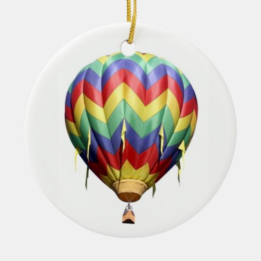 Hot-luchtballon Keramisch Ornament (Voorkant)
