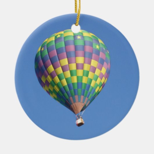 Hot-luchtballon Keramisch Ornament (Voorkant)