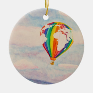 Hot-luchtballon Keramisch Ornament