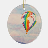 Hot-luchtballon Keramisch Ornament (Links)