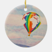 Hot-luchtballon Keramisch Ornament (Achterkant)