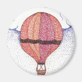 Hot-luchtballon Magneet (Voorkant)