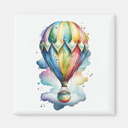 Hot-luchtballon Magnet (Voorkant)