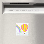 Hot-luchtballon Magnet - Witte achtergrond (Insitu (Vaatwasser))