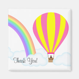Hot-luchtballon Magnet - Witte achtergrond
