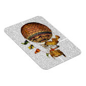 Hot-luchtballon met vlaggen magneet (Rechterzijde)