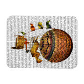 Hot-luchtballon met vlaggen magneet (Horizontaal)