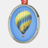 Hot-luchtballon Metalen Ornament (Links)