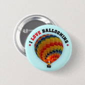Hot-luchtballon - NM Festival Pins Ronde Button 5,7 Cm (Voorkant /achterkant)