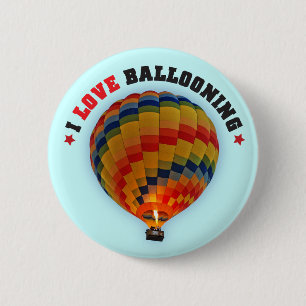 Hot-luchtballon - NM Festival Pins Ronde Button 5,7 Cm