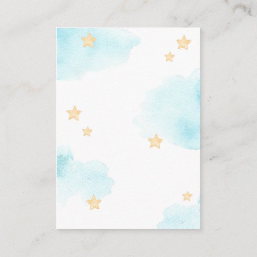 Hot-luchtballon omhoog en weg-boekaanvraag informatiekaartje (Achterkant)