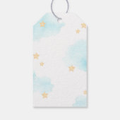 Hot-luchtballon omhoog en weg Dank u Label Cadeaulabel (Achterkant)