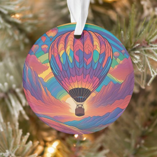 Hot-luchtballon Ornament (Boom)