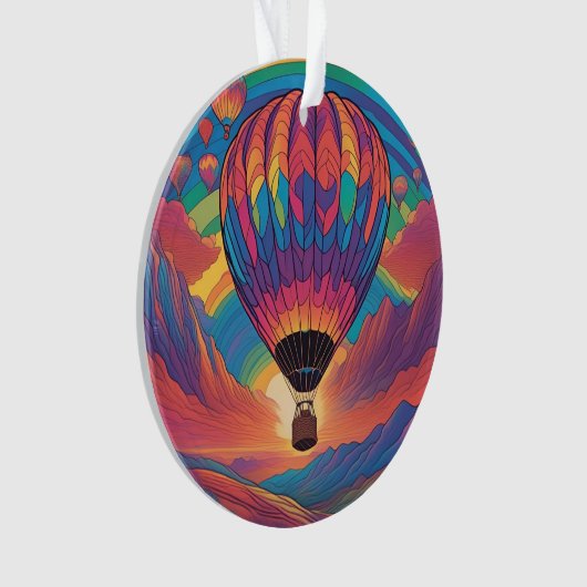 Hot-luchtballon Ornament (voorkant)