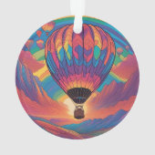 Hot-luchtballon Ornament (achterkant)