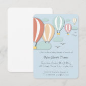 Hot-luchtballon Papercut Style Kaart (Voorkant / Achterkant)