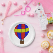 Hot-luchtballon Papieren Bordje (Feest)