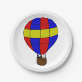 Hot-luchtballon Papieren Bordje (Voorkant)