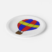 Hot-luchtballon Papieren Bordje (Gekanteld)