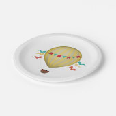 Hot-luchtballon Papieren Bordje (Gekanteld)