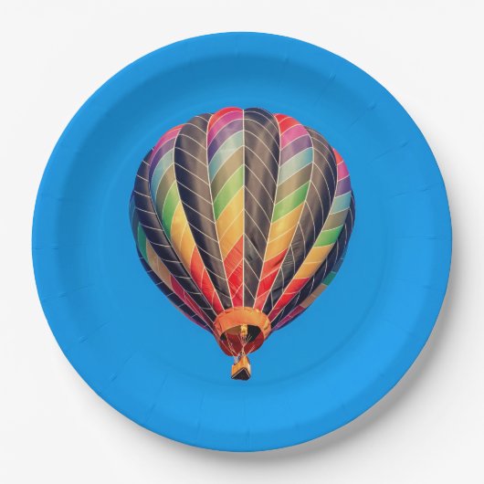 Hot-luchtballon Papieren Bordje (Voorkant)
