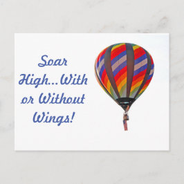 Hot-luchtballon - Positief bericht Briefkaart