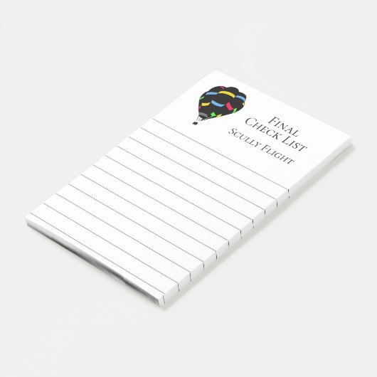 Hot-luchtballon Post-it® Notes (Schuin)