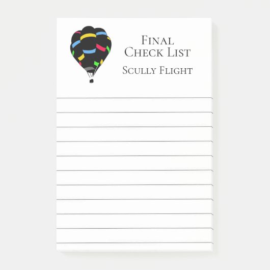 Hot-luchtballon Post-it® Notes (Voorkant)