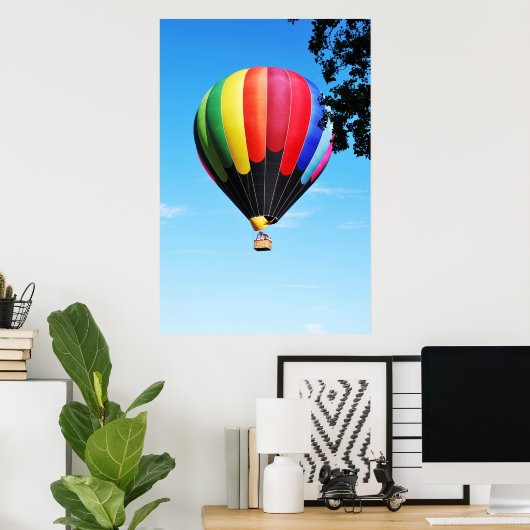 Hot-luchtballon Poster (Thuiskantoor)