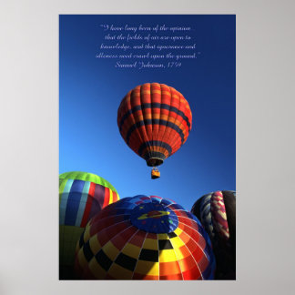 Hot-luchtballon Poster