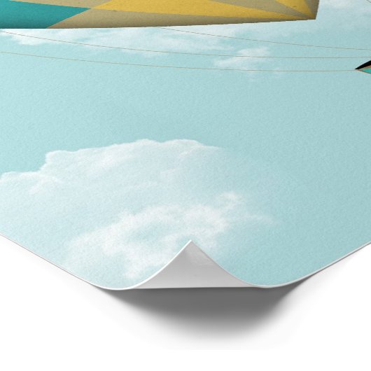 Hot-luchtballon Poster (Hoek)