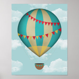 Hot-luchtballon Poster